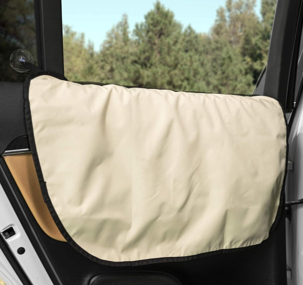 Velvet Car Door Protector, Washable Waterproof, Set of 2 London Grey W36462
