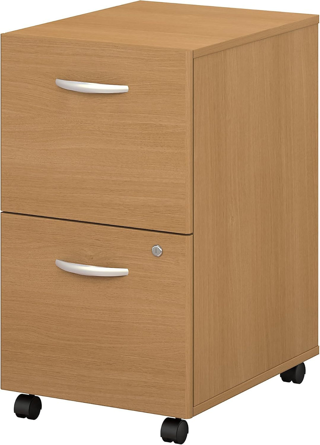 2 Drawer Mobile File Cabinet in Mahogany S4044