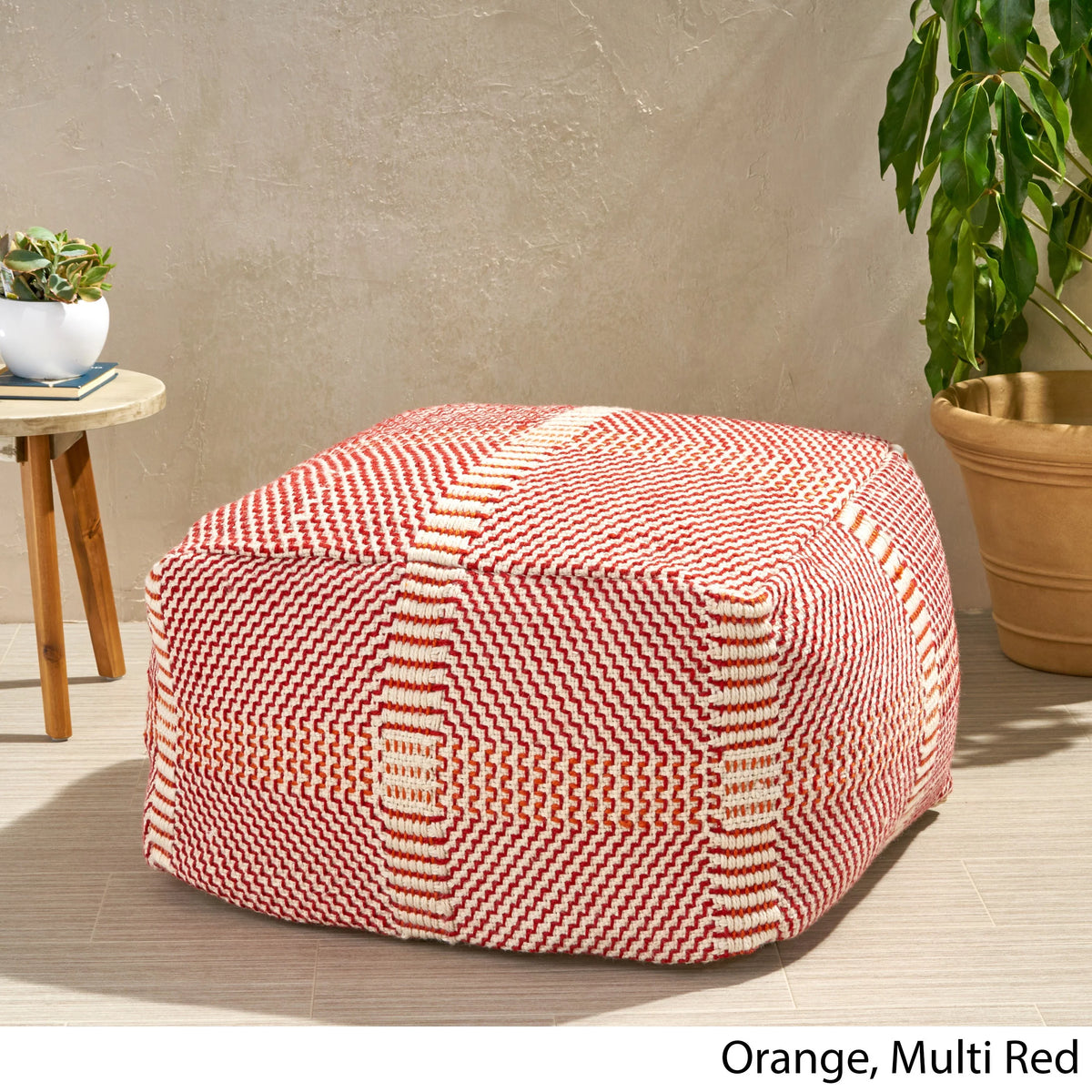 Water Resistant Rectangular Ottoman Pouf D75475