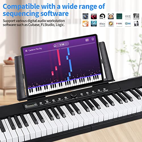 88 Key Semi Weighted Digital Piano with Bluetooth MIDI I7392