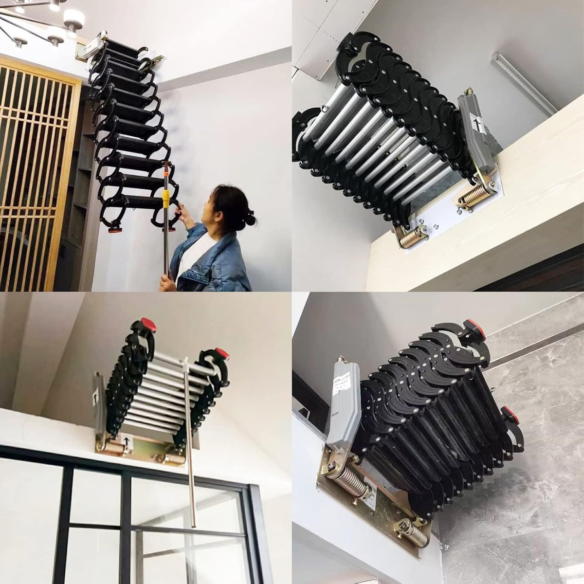 12 Steps Alloy Folding Attic Ladder I443048