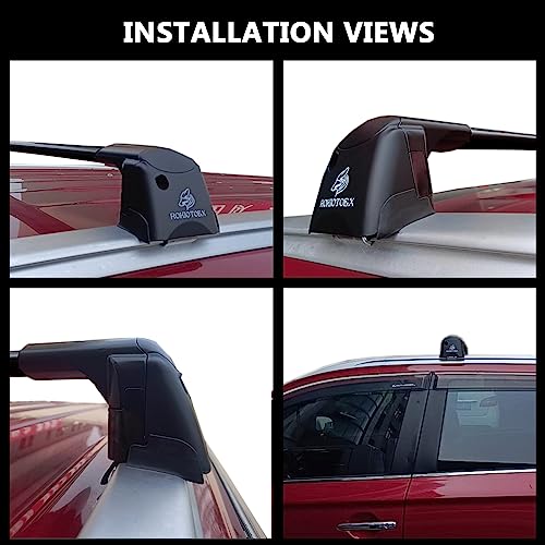 Black Lockable Roof Rack Crossbars H92423