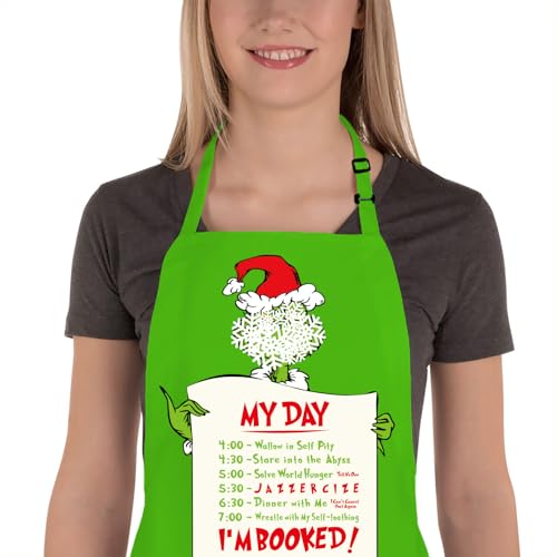 Christmas Baking Apron with 2 Pockets N6203