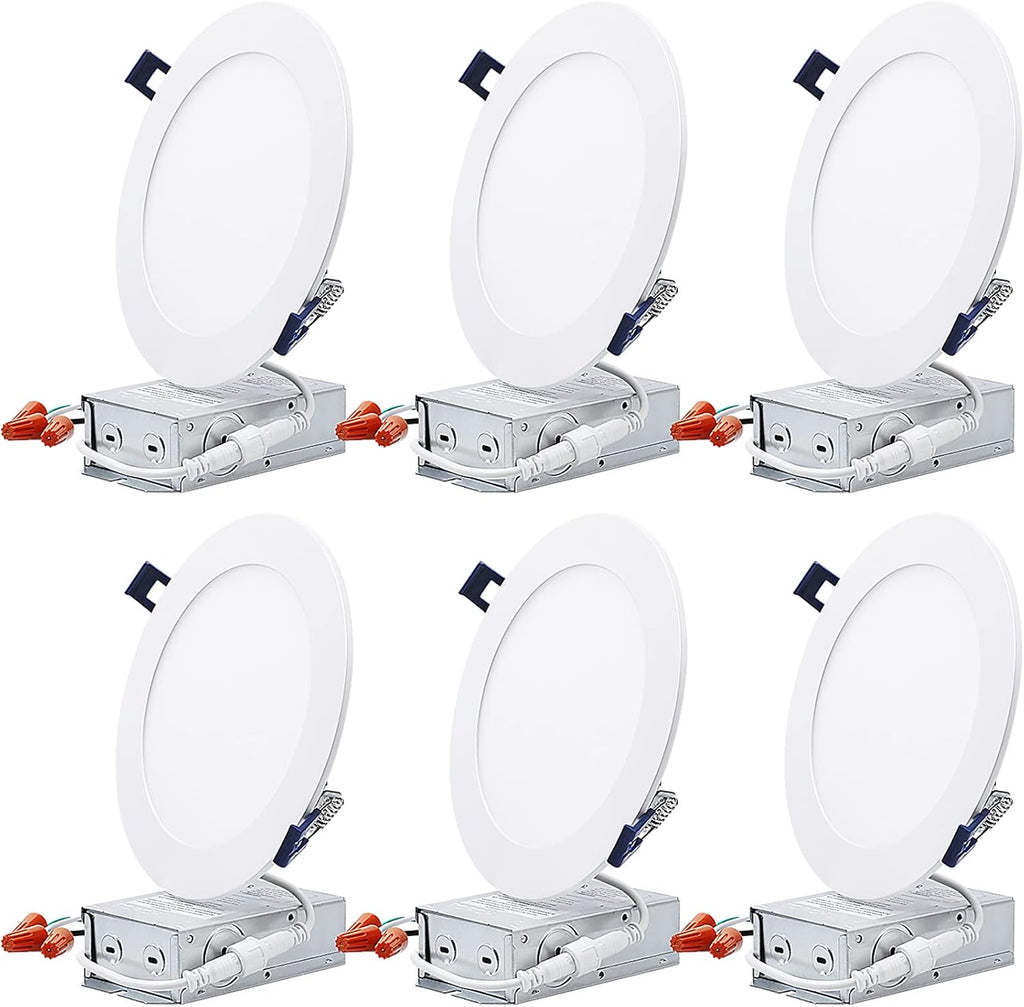 4 Inch Selectable Dimmable Ultra-Thin LED Recessed Light, Pack of 6 M406489