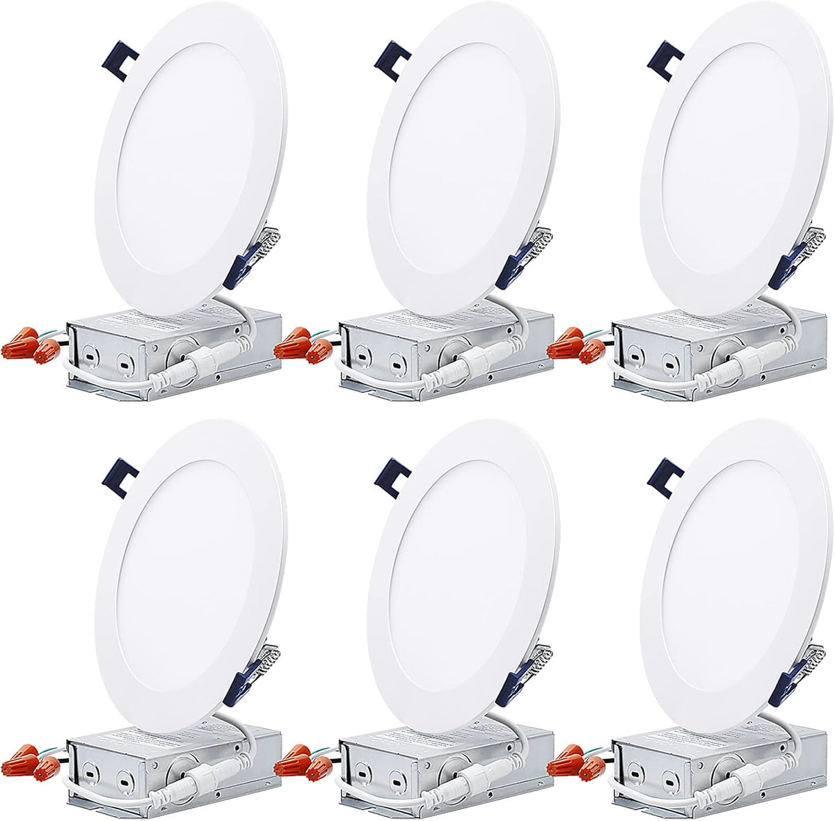 4 Inch Selectable Dimmable Ultra-Thin LED Recessed Light, Pack of 6 M406489
