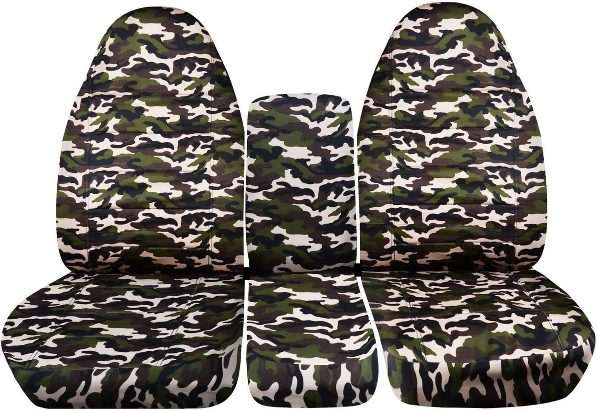 Camo Truck Seat Covers for 40/20/40 Split Bench Front Seat S152720