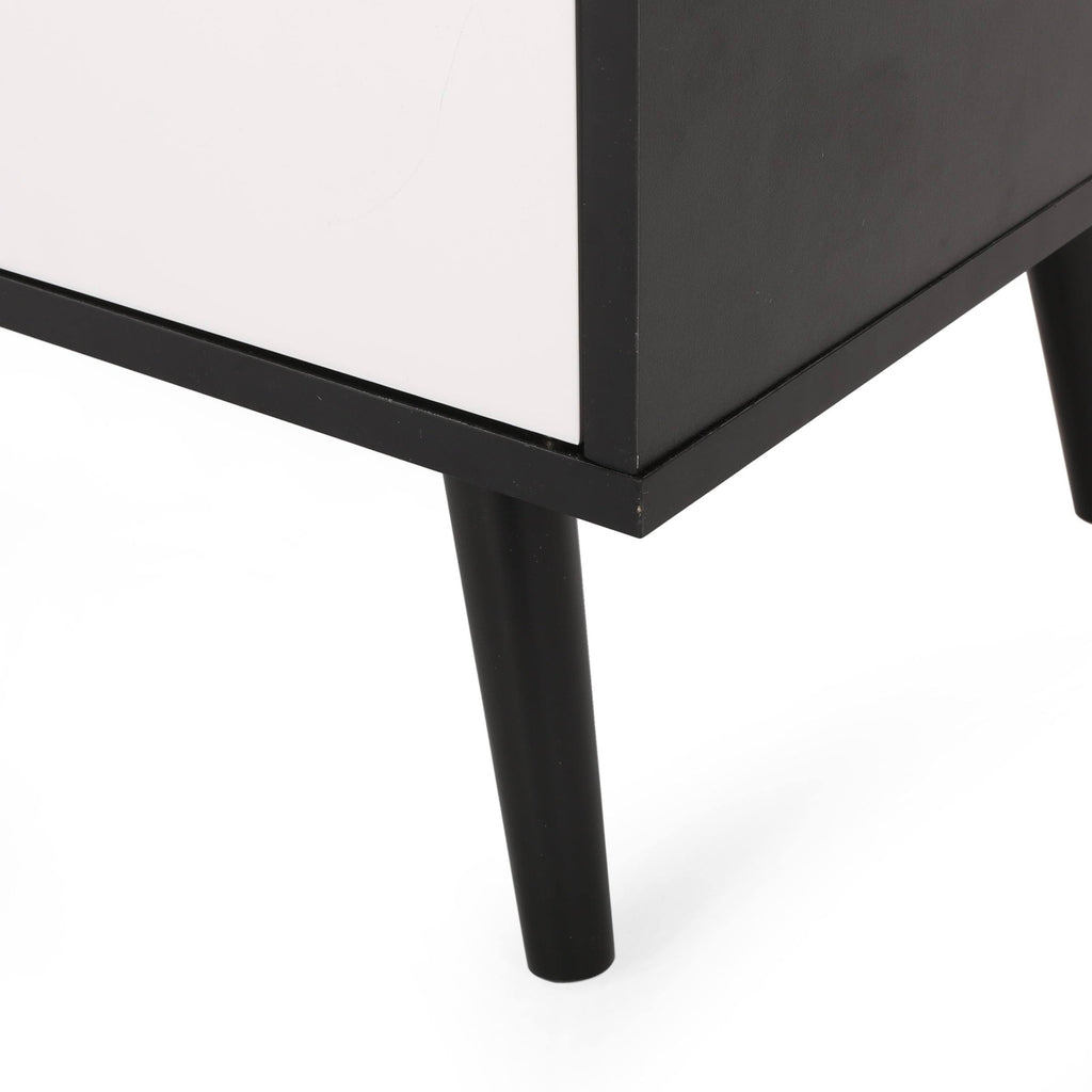 2 Door Cabinet Black/White N628471