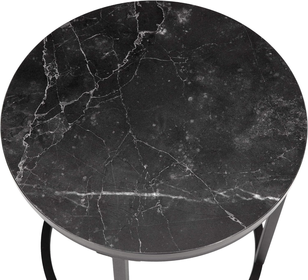 Black Kitchen End Table 15.25 Dia Set of 1 M54732