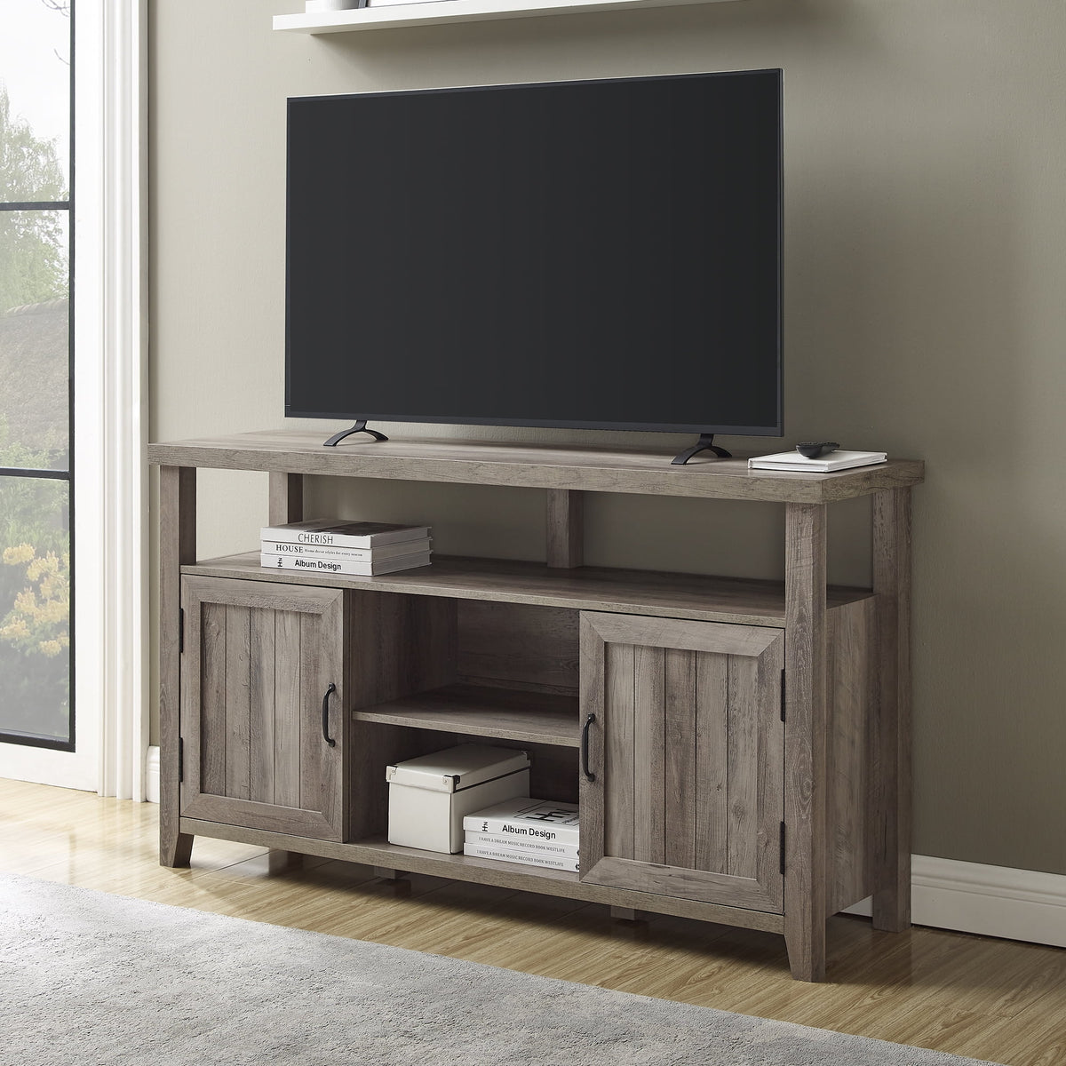 Farmhouse Tall TV Stand O489944
