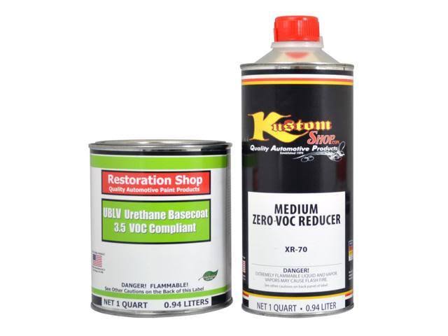Daytona Blue Metallic Quart Low VOC Urethane Basecoat Car Paint Kit B3387