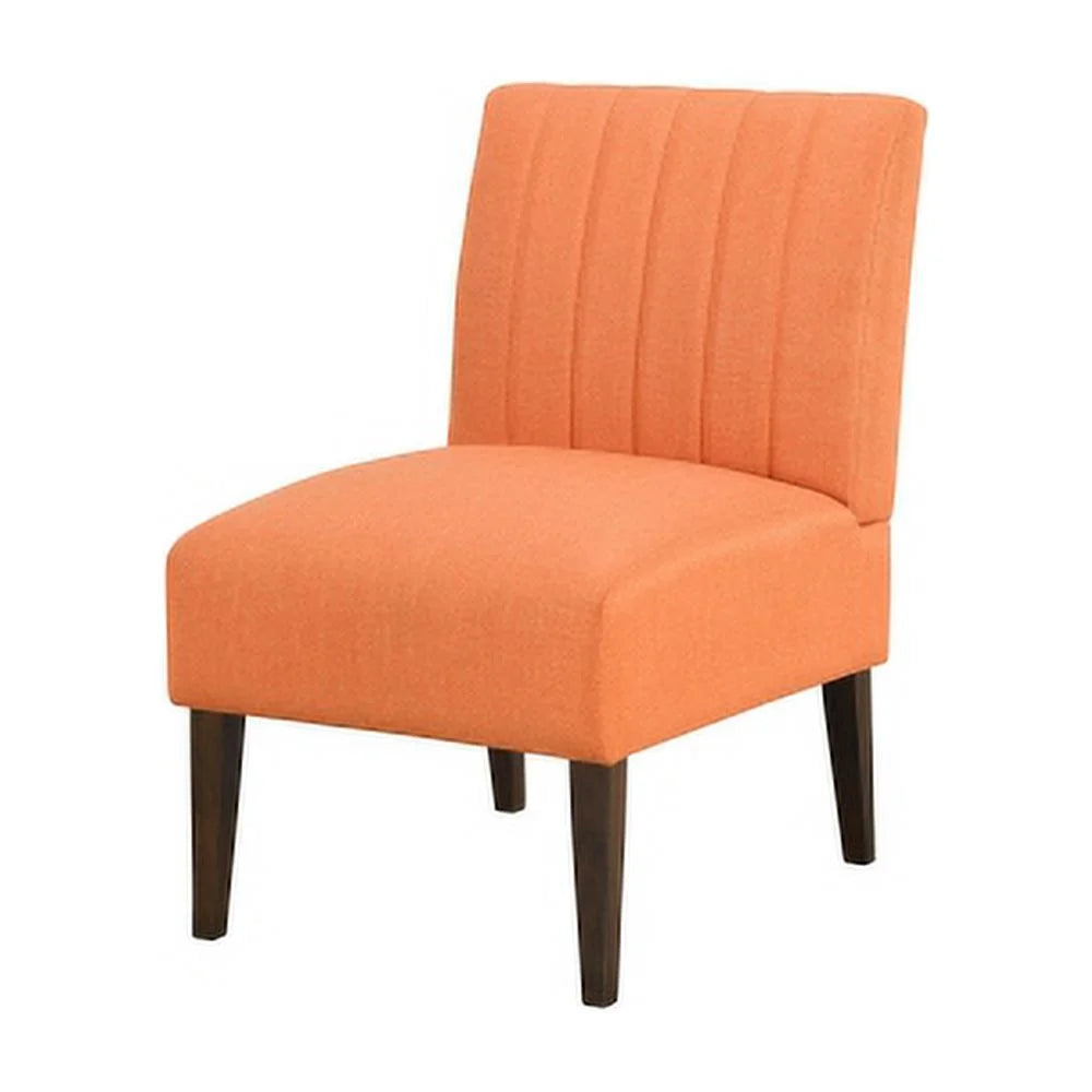 Orange Fabric Upholstered Accent Chair P9307