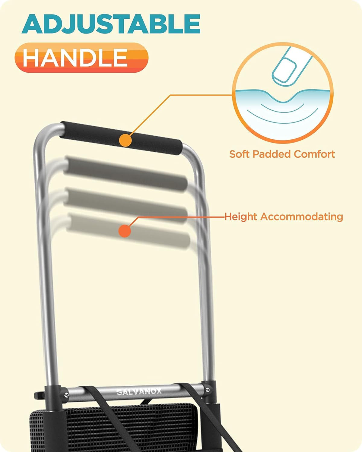 Collapsible Folding Beach Wagon with Mesh Storage Compartment and 9 Pneumatic Balloon Wheels O138