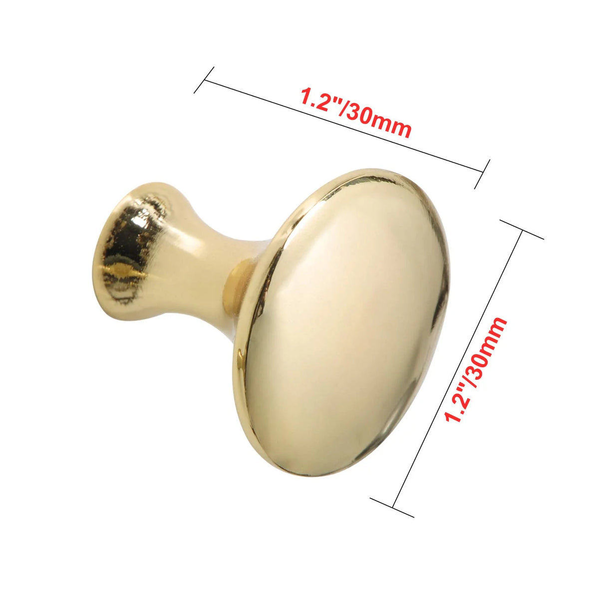 25pcs Polished Gold Cabinet Ring Pull Knobs K4212