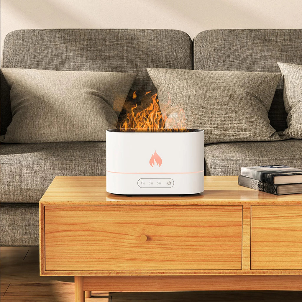 White Portable Air Humidifier Essential Oil Diffuser W72175