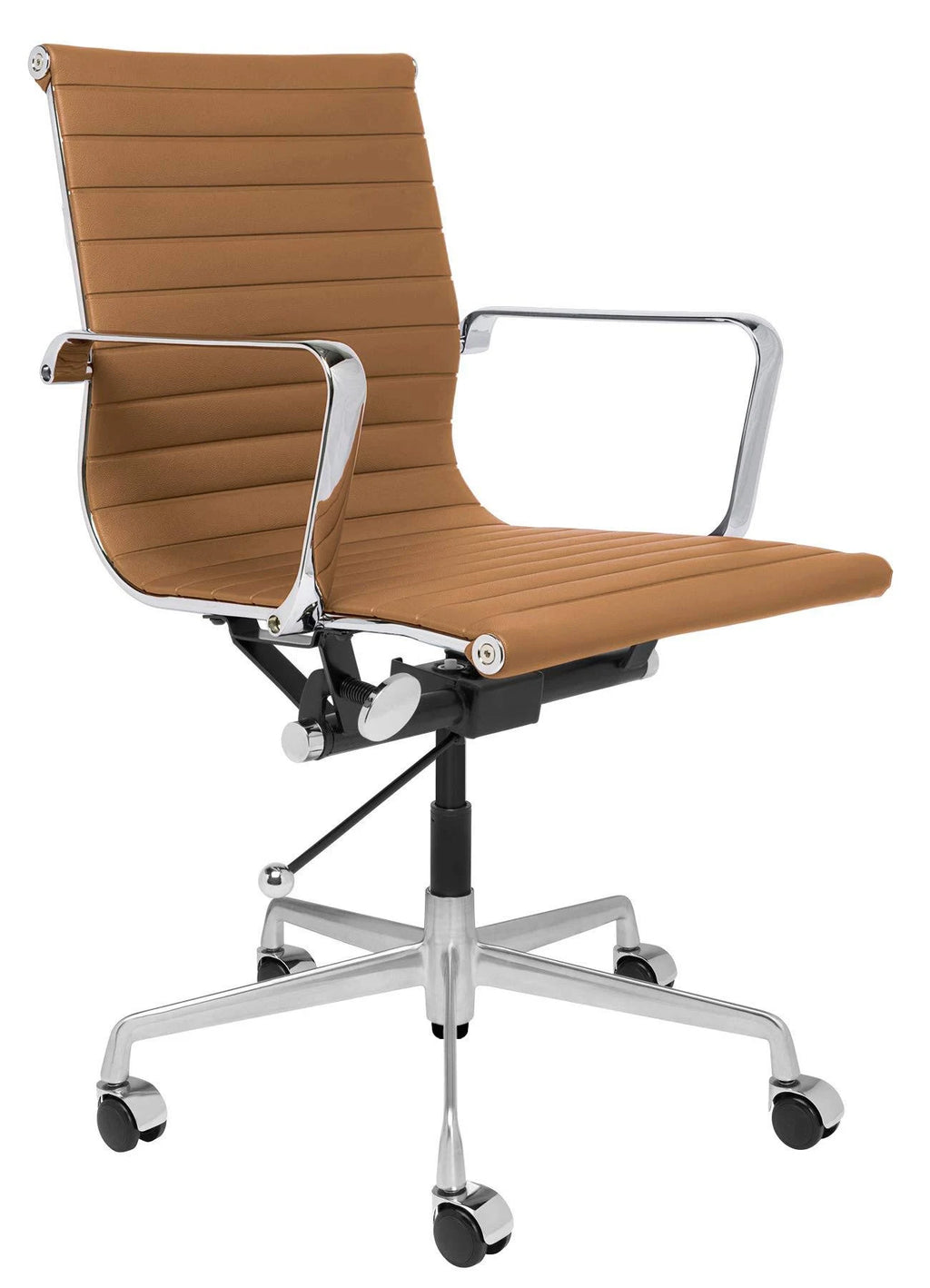 Tan Ribbed Office Chair Y75316