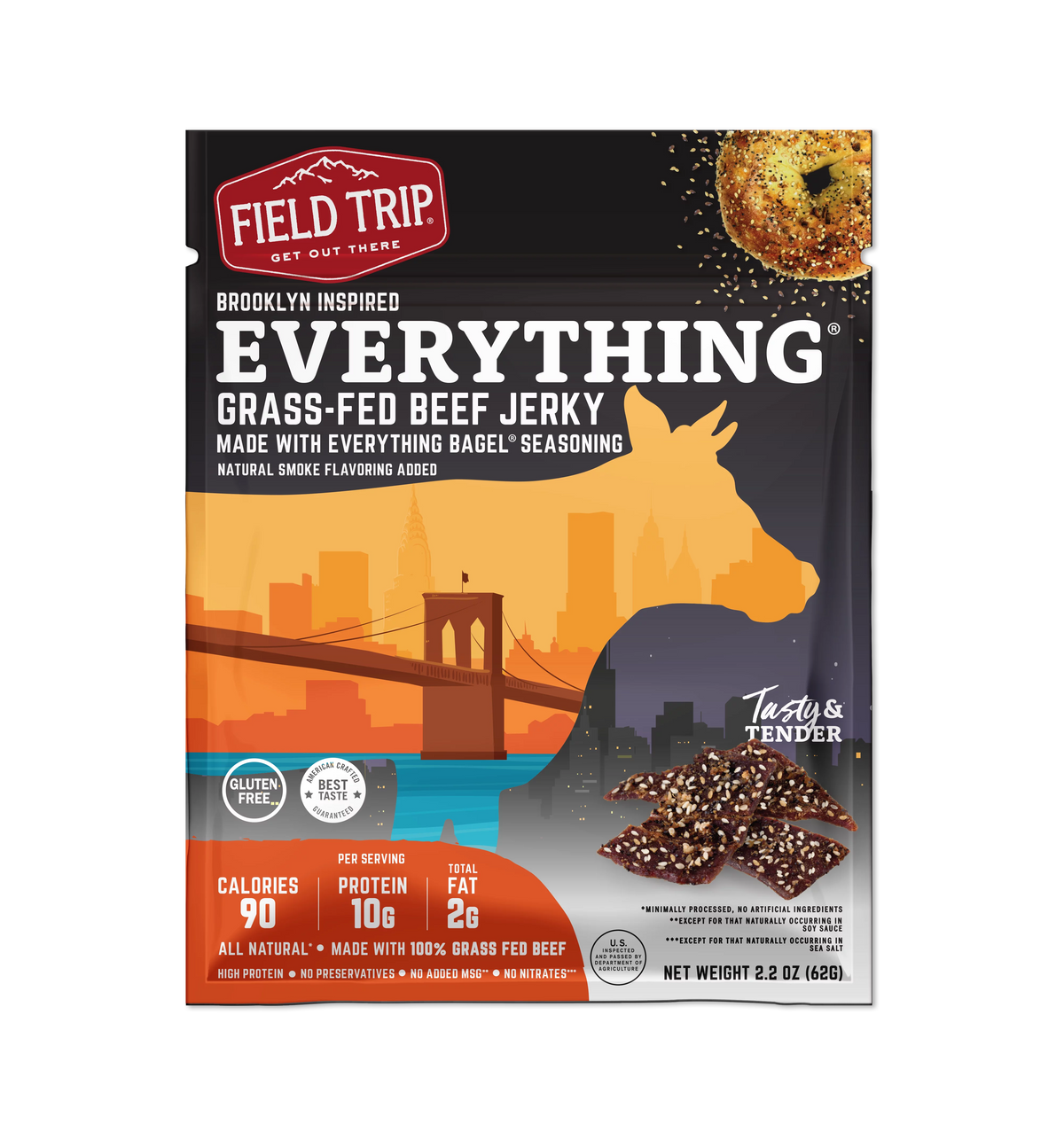 Mixed Flavors Jerky 2.2oz 4pk H864