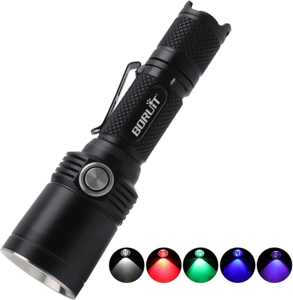 Rechargeable 1200 Lumens 11 Mode IPX8 Waterproof LED Tactical Flashlight O432