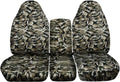 Camo Truck Seat Covers for 40/20/40 Split Bench Front Seat S152720