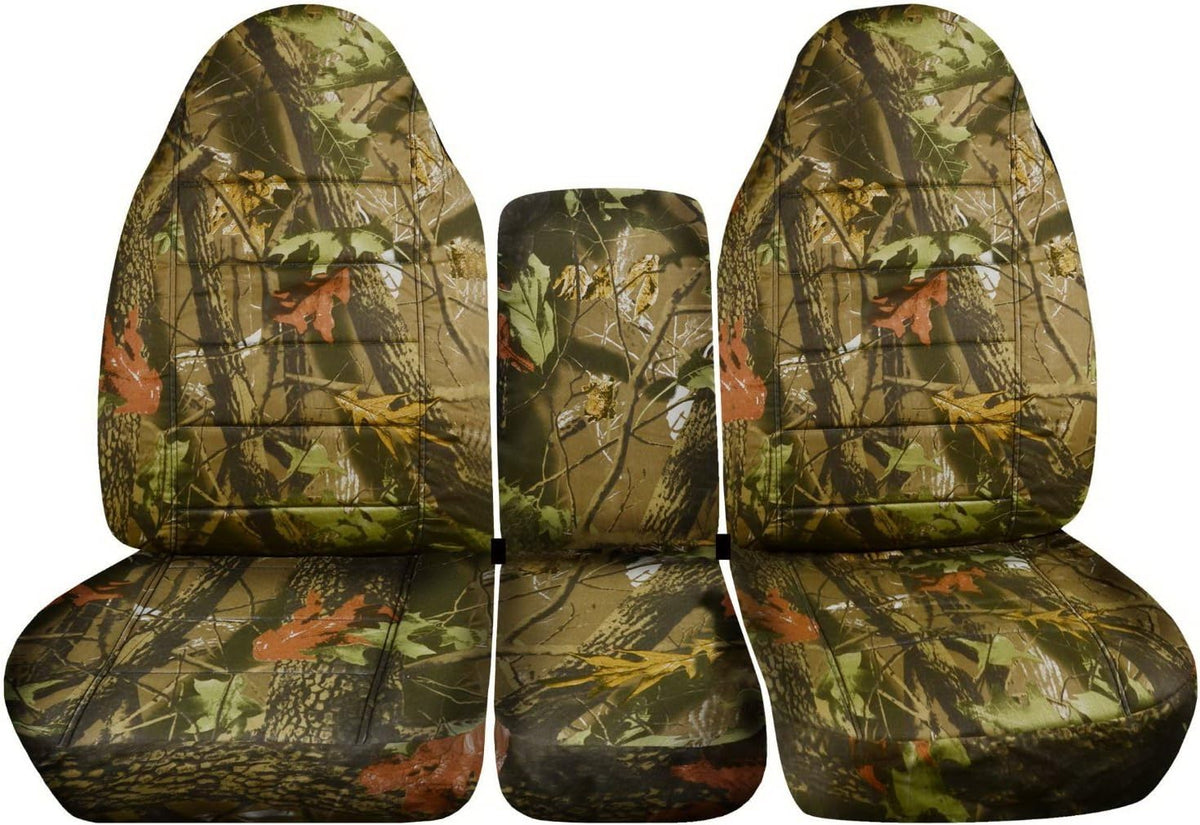 Camo Truck Seat Covers for 40/20/40 Split Bench Front Seat S152720