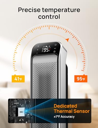 25" Electric Space Heater with Remote and Thermostat J5191