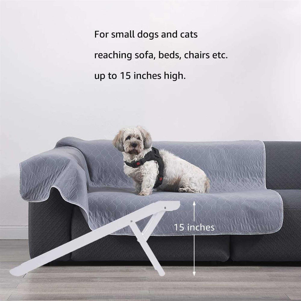 Foldable Wooden Pet Ramp Adjustable Height H90214