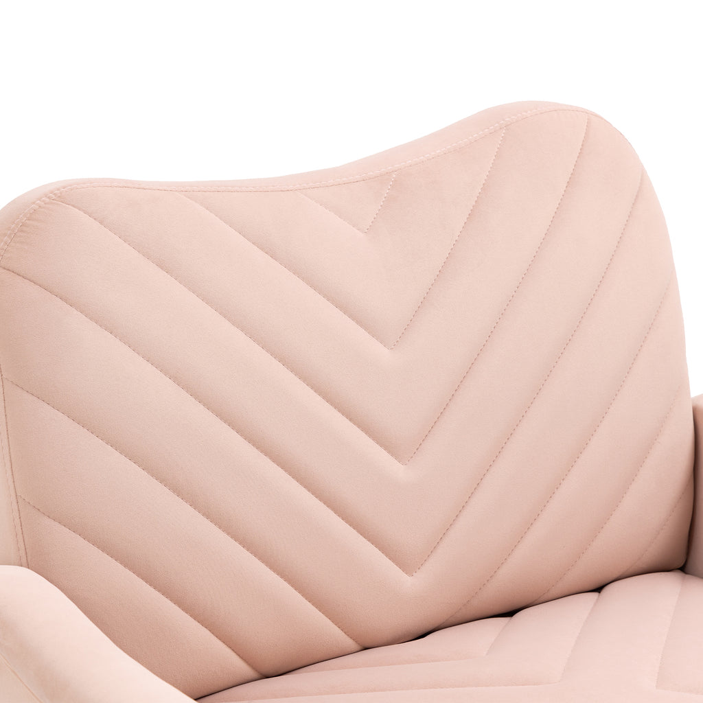 Velvet Single Sofa Chair with Rose Golden Metal Legs X6932