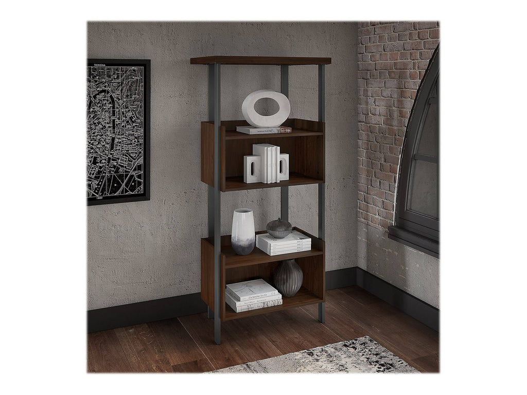 4 Shelf Bookcase in Modern Walnut E661440
