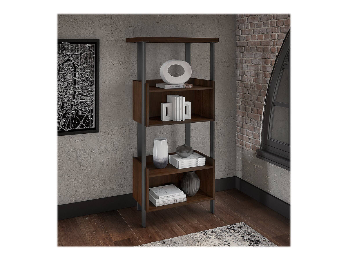 4 Shelf Bookcase in Modern Walnut E661440