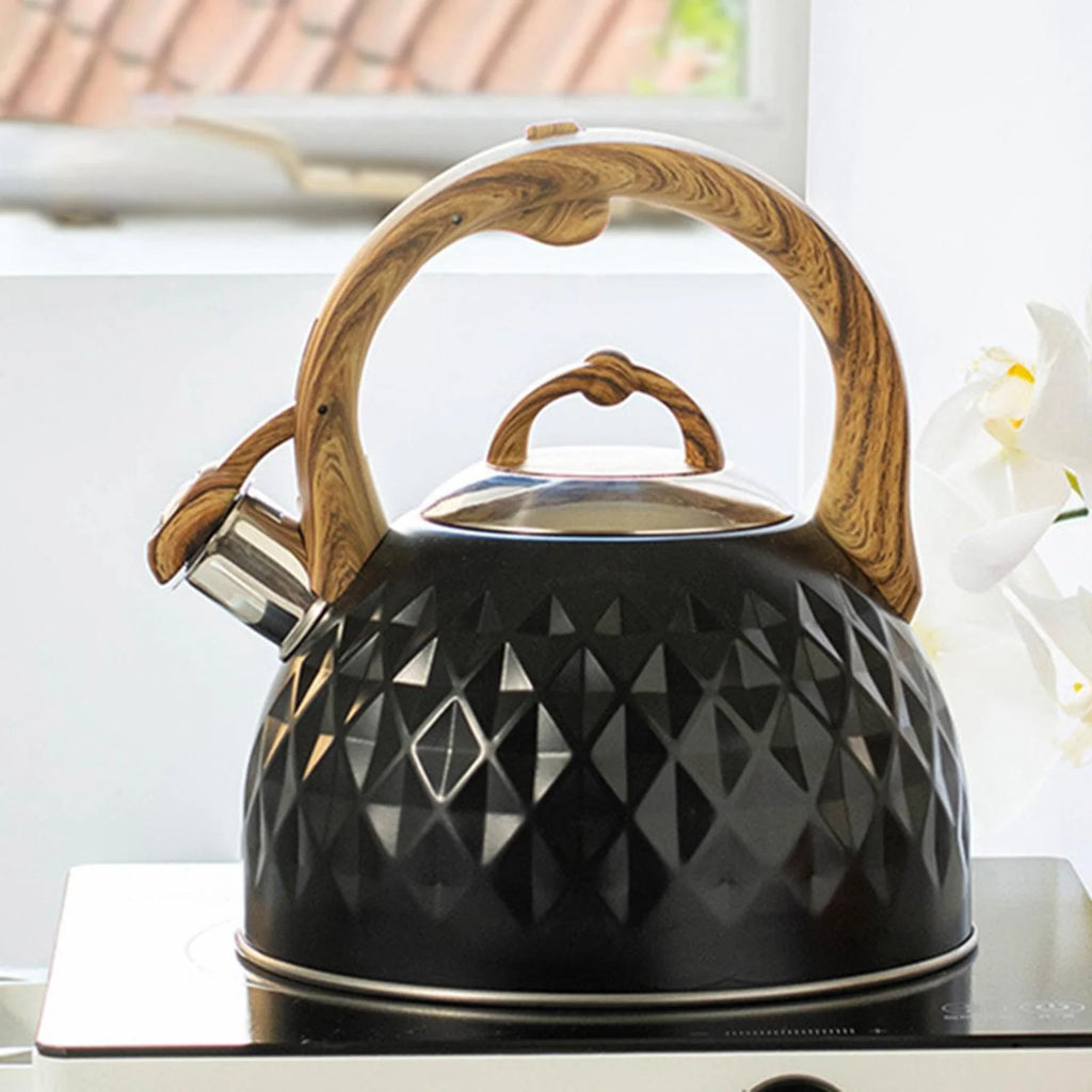 Black 3L Whistling Kettle A2418