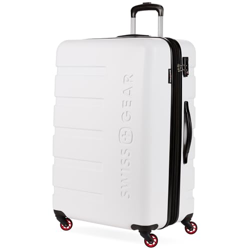 Hardside Expandable Luggage with Spinner Wheels, White, Carry-On 19-Inch F894769