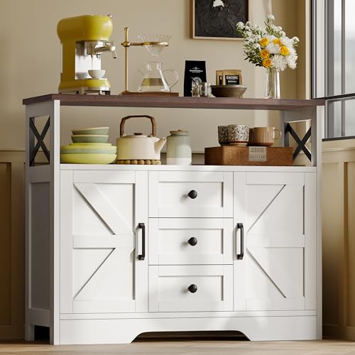 Buffet Cabinet Sideboard with 3 Drawers and 2 Doors O26822