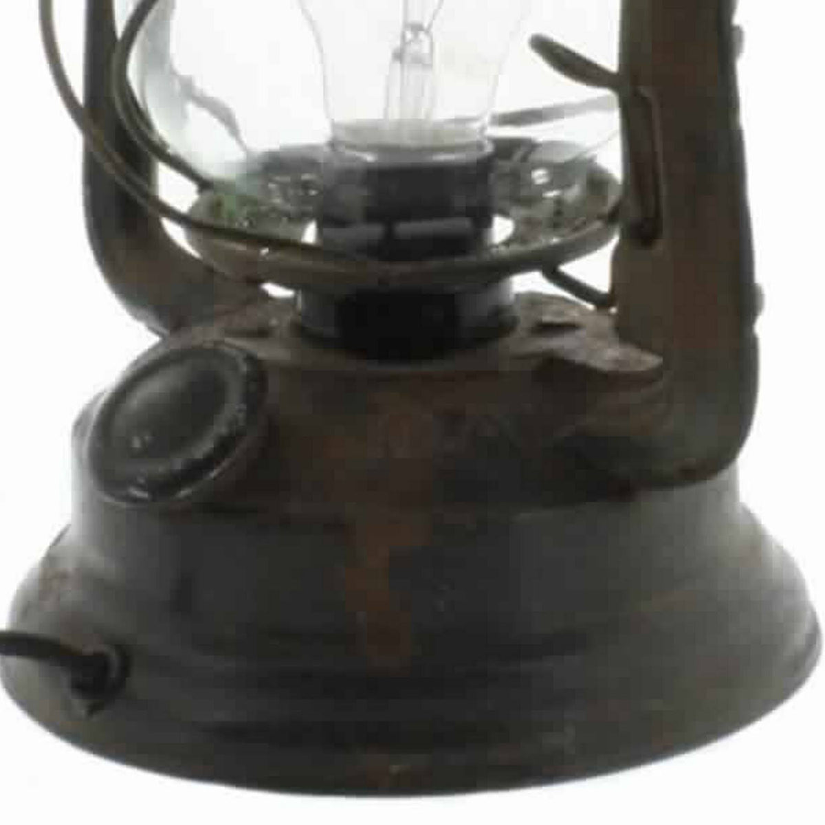 Rustic Black Electric Camp Lantern N78434