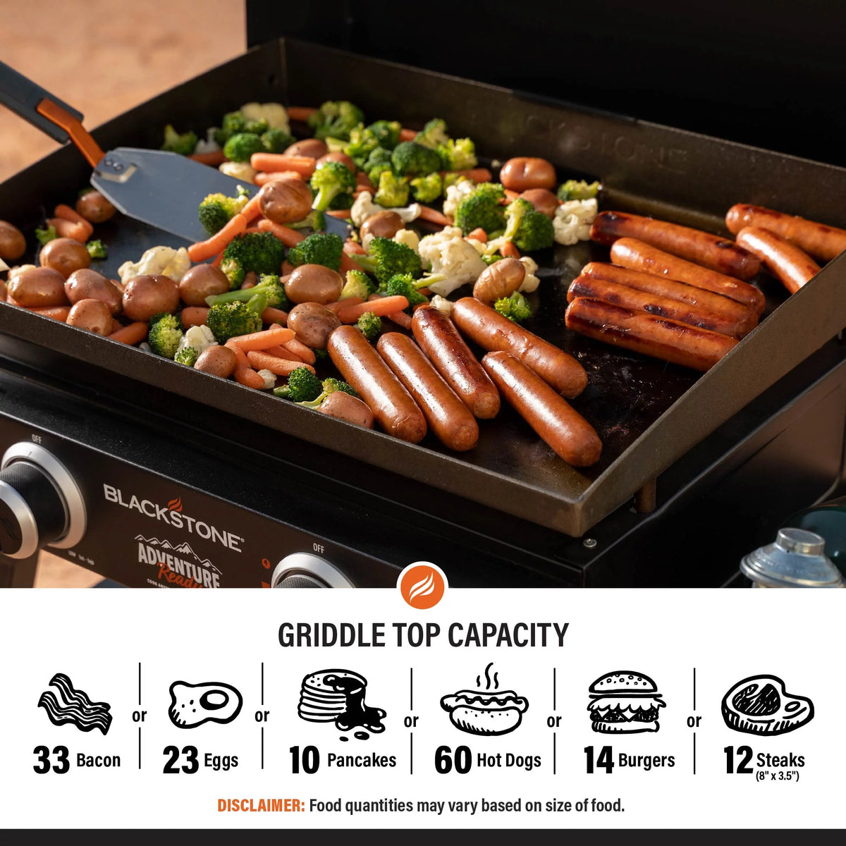 22 Propane Griddle with Stand and Adapter Hose R52178