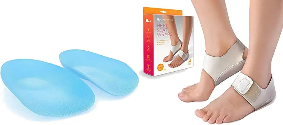 Large Plantar Fasciitis Insoles & Heel Wraps I32438