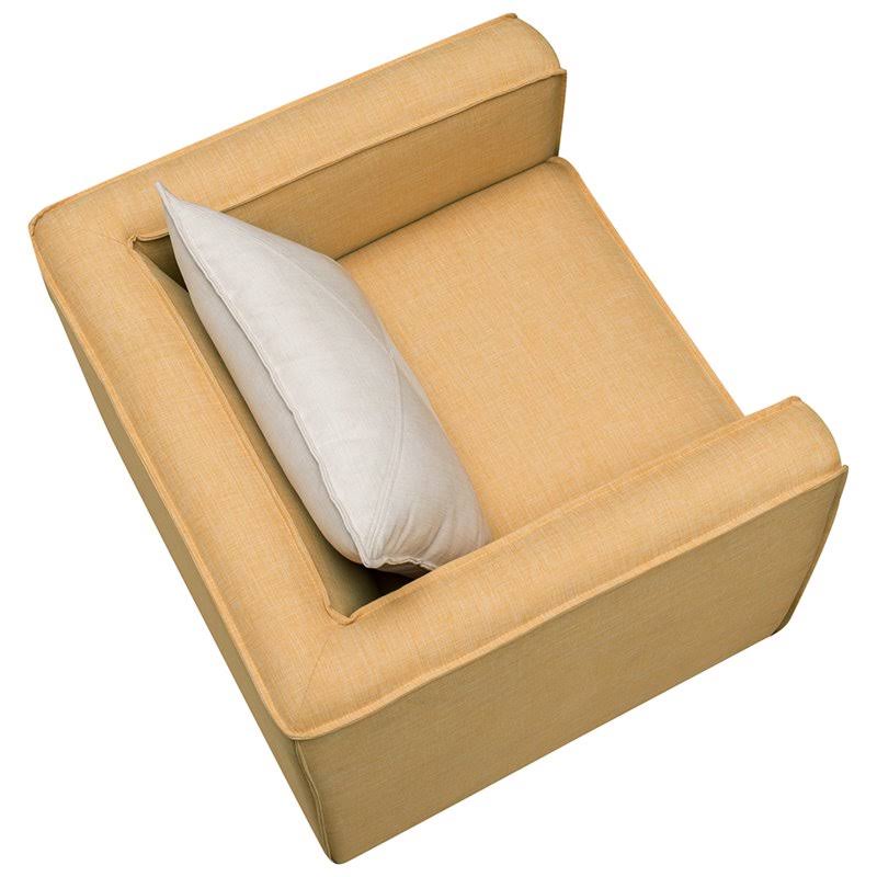 Yellow Fabric Accent Chair X679538