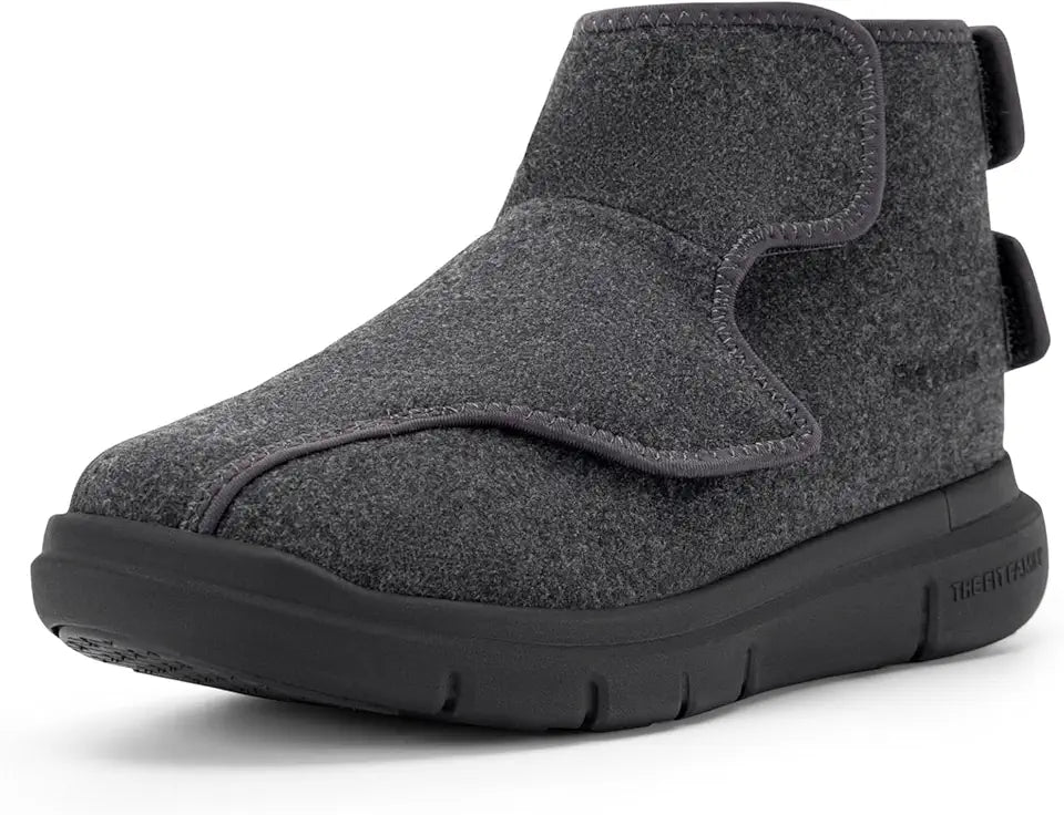 Wide Fully Adjustable Winter Boots with Warm Fur Lining L475