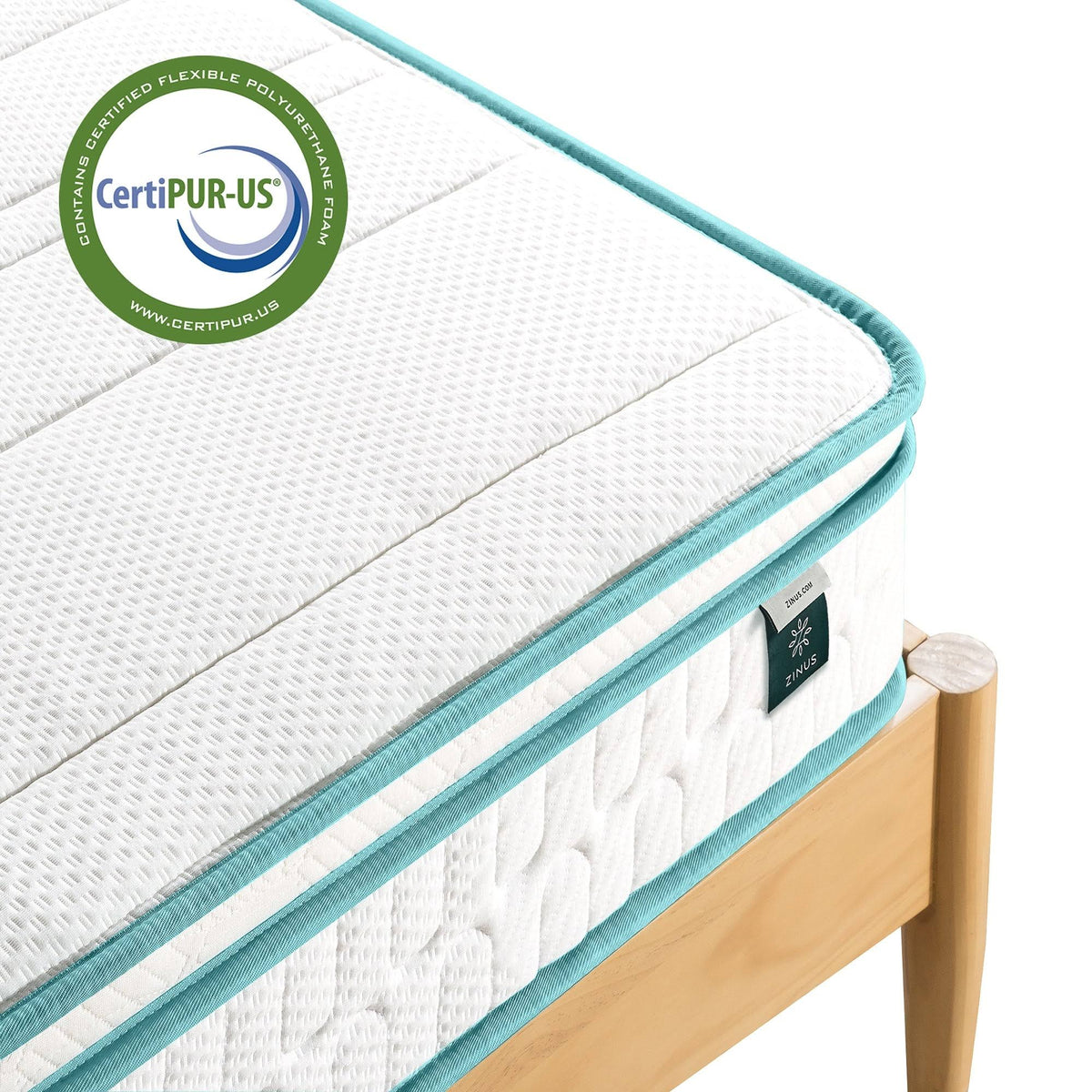 Euro Top Memory Foam Spring Hybrid Twin Mattress V83594