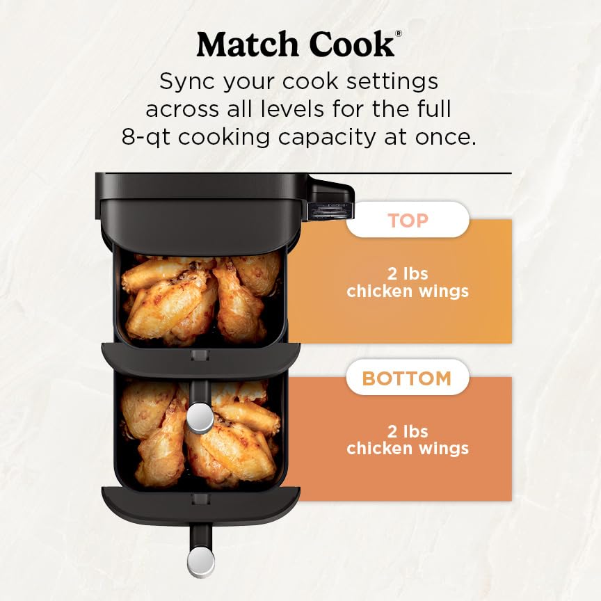Black 8 QT 2-Basket Air Fryer F4701