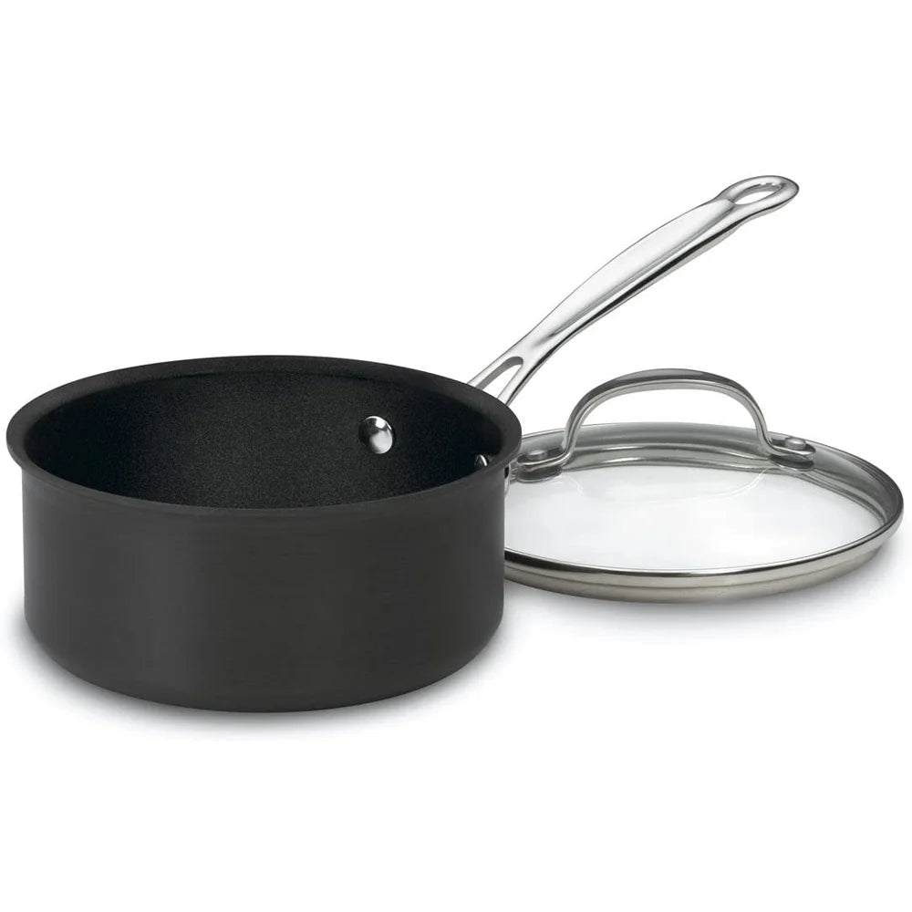 10-Piece Nonstick Hard-Anodized Cookware Set with 12-Piece Knife Set R514224