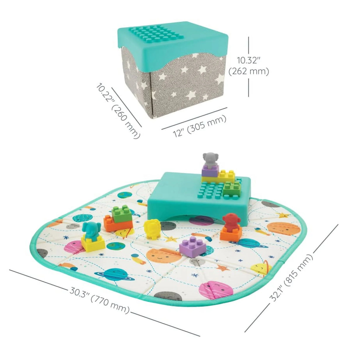 14-Piece Multicolor Building Blocks Activity Station M1519