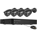 4-Channel DVR Security System with 4 Weatherproof Bullet Cameras K8249
