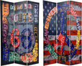 6 ft. Tall Double Sided Room Divider D278