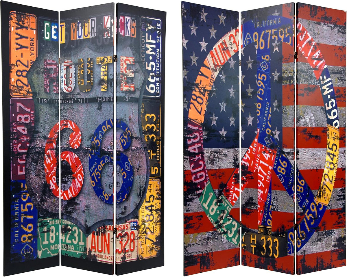 6 ft. Tall Double Sided Room Divider D278
