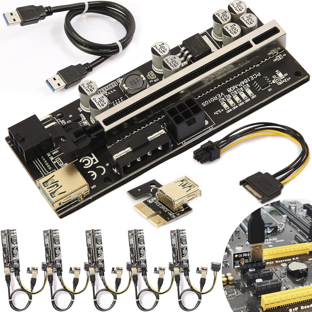PCIE Riser Express Cable 1X to 16X 6 Pack G623146
