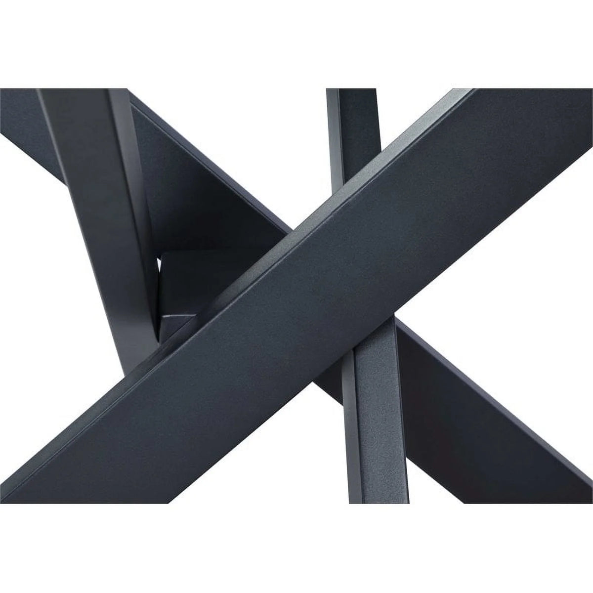 48" Round Steel and Glass Dining Table K545865