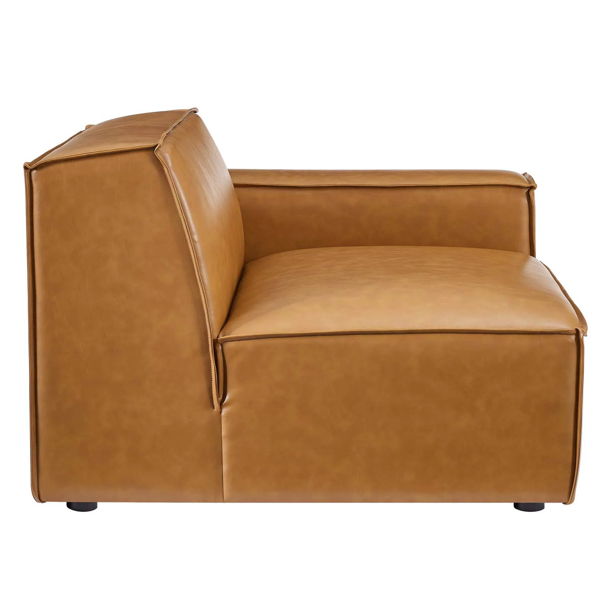 Tan Vegan Leather 4-Piece Sofa T10971