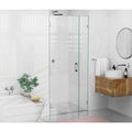 36.25x22 W x 78x22 H Hinged Frameless Shower Door Chrome J9551