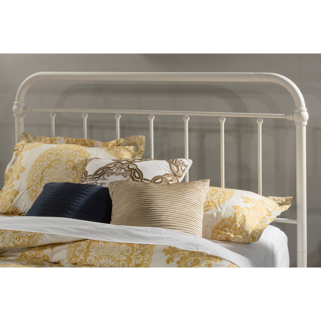 White Metal Headboard C578