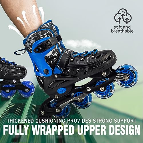 Adjustable Illuminating Inline Skates B2808