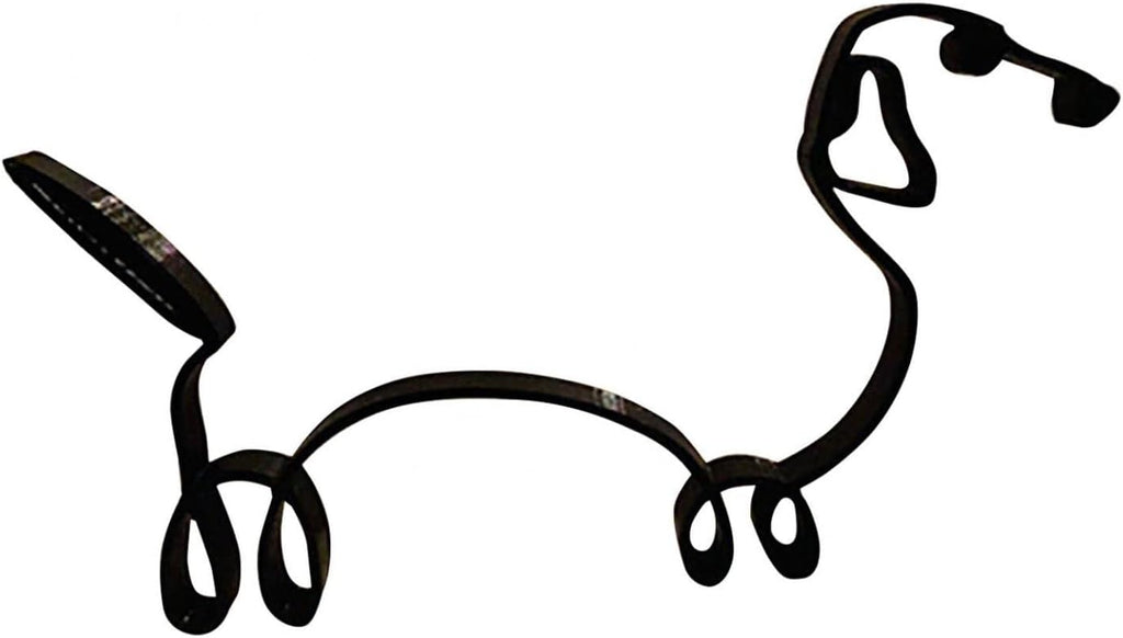 Metal Abstract Dog Line Drawing Sculpture S6223